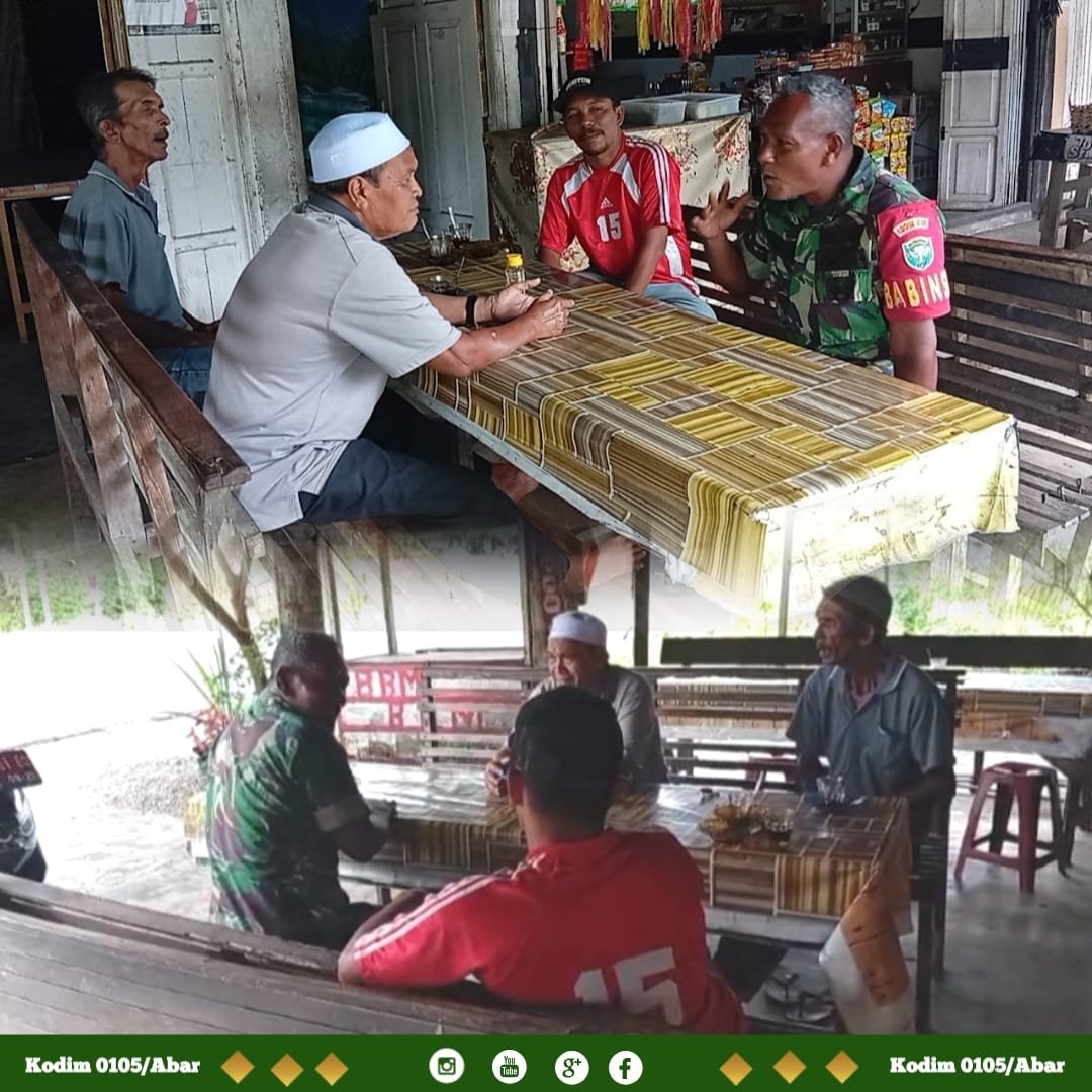 Menjaga Desa Tetap Kondusif, TNI Perkuat Komunikasi Langsung dengan Warga Pinem