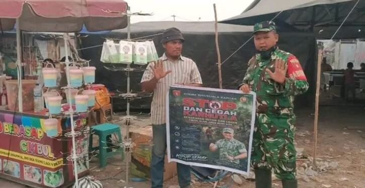 BABINSA KORAMIL 1011-16/KAHAYAN TENGAH AJAK WARGA CEGAH KARHUTLA SEJAK DINI