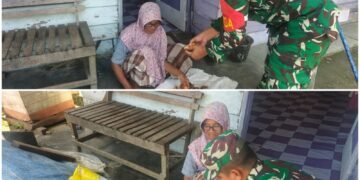 Bukan Hanya Saat di Kebun, Babinsa Simeulue Dampingi Petani Tangani Pinang Pascapanen