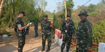 Tim Kodam XXII/TB Turun ke Lokasi, Jembatan Gantung Lok Tunggul Jadi Sasaran Verifikasi