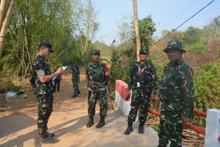 Tim Kodam XXII/TB Turun ke Lokasi, Jembatan Gantung Lok Tunggul Jadi Sasaran Verifikasi