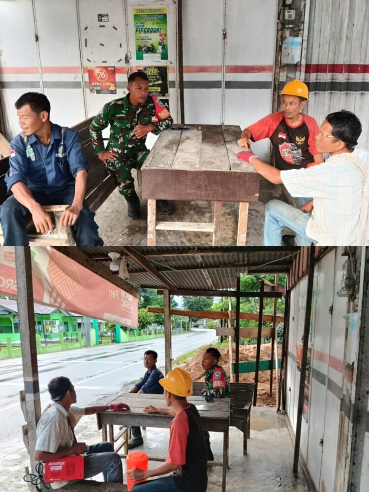 Menjaga Kerukunan dan Keamanan, Pesan Babinsa Saat Komsos di Drien Rampak Aceh Barat