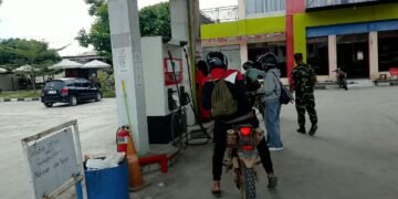 Pemantauan SPBU Alue Piet Jadi Bagian Pembinaan Wilayah Koramil 05/Panga