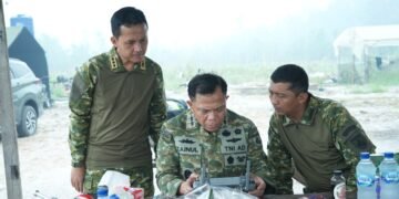 PANGDAM XXII/TAMBUN BUNGAI TINJAU KARHUTLA DENGAN DRONE TERMAL DI TJILIK RIWUT KM 21