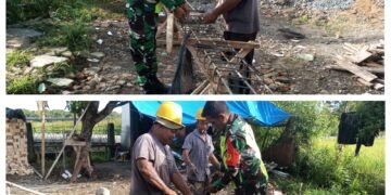 Pembangunan Rumah Warga Jadi Ruang Babinsa dan Masyarakat Layung Perkuat Kekeluargaan