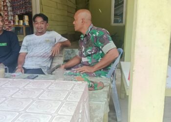 Komsos Tanpa Sekat Formal, Babinsa Koramil 03/Setia Bakti Dekat dengan Masyarakat