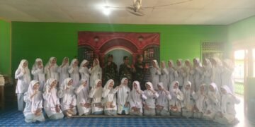 ‎‎Tanamkan Semangat Pengabdian, Babinsa Tabunganen Beri Pemahaman Penerimaan TNI AD kepada Generasi Muda