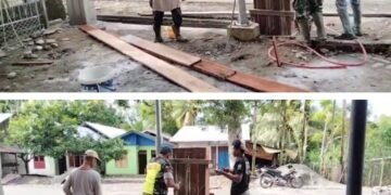 Bantu Ringankan Pekerjaan Warga, Babinsa Koramil 01/SM Turun Langsung ke Lapangan