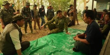 PANGDAM XXII/TB IKUTI RAPAT TERBATAS BERSAMA MENTERI KEHUTANAN RI, PERCEPATAN PENANGANAN KARHUTLA DI TAMAN NASIONAL TANJUNG PUTING.