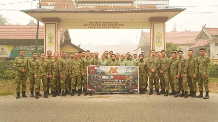 KUDAM XXII/TB PERINGATI HUT KEUANGAN TNI AD DENGAN GELAR AKSI DONOR DARAH