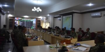 KASDAM XXII/TB PIMPIN RAKOR DAN PAPARAN PENGEMBANGAN KIZIPUR 6/SATYA DIGDAYA MENJADI DENZIPUR 16/WIRA BHATARA SANGIANG