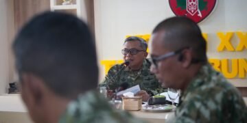 KASDAM XXII/TB PIMPIN RAKOR DAN PAPARAN PENGEMBANGAN KIZIPUR 6/SATYA DIGDAYA MENJADI DENZIPUR 16/WIRA BHATARA SANGIANG