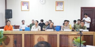 PANGDAM XXII/TB DIWAKILI DANDIM 1016/PLK HADIRI RAPAT EVALUASI STATUS TANGGAP DARURAT KARHUTLA 2026
